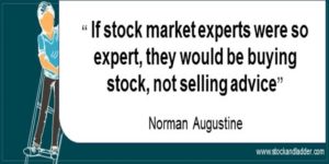 investing quote norman augustine market experts