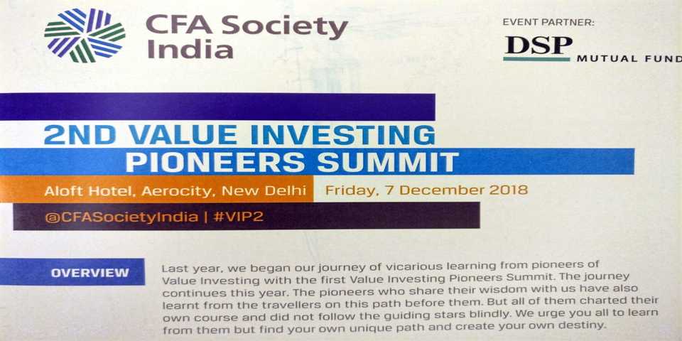 Key notes from 2nd Value Investing Pioneer Summit
